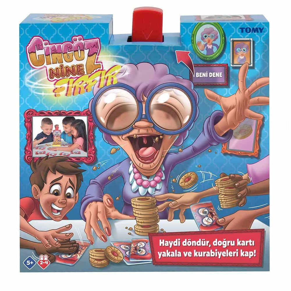 TOMY Games T73114 Greedy Granny – in a Spin