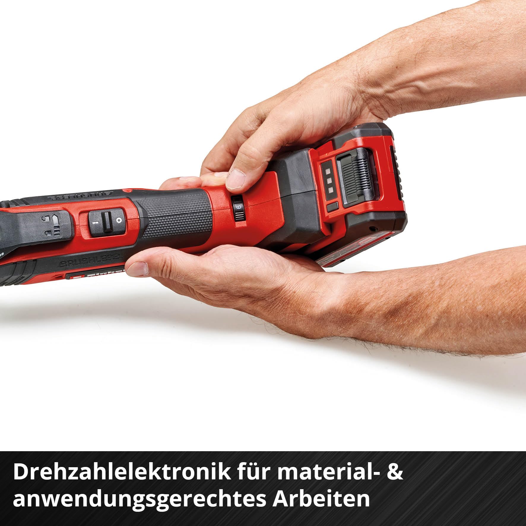 Einhell Professional Akku-Multifunktionswerkzeug TP-MG 18 Li BL-Solo PXC (18 V, Anti-Vibration, Brushless, 3 Funktionen, magnetische Aufnahme, inkl. Zubehör, ohne Akku) 8