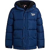 Reebok Boys Puffer Jacket - Heavyweight Wind & Water Resistant Hooded Boys Winter Jacket - Cozy Insulated Puffer Winter Coat