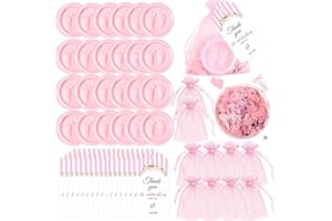 AIXIANG 24 Pack Baby-Foot Scented Soap Favors - Handmade Pink Guest Soaps with Gift Bags & Thank You Tags | Baby Shower Decor, Baptism Gifts, Gender Reveal Party Favors