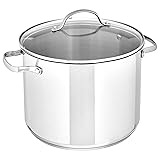 Amazon Basics Stainless Steel Stock Pot with Lid, 8