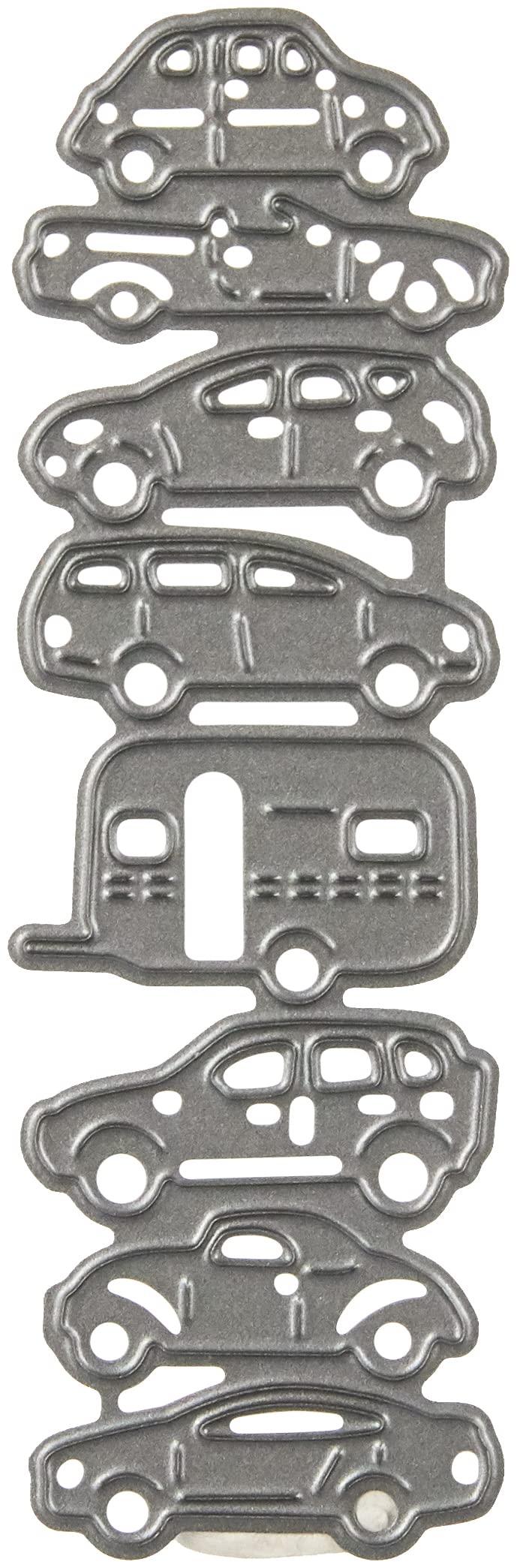 Marianne Design Craftables Punch Die: Cars, Metal, Grey, 16 x 8.4 x 0.2 cm