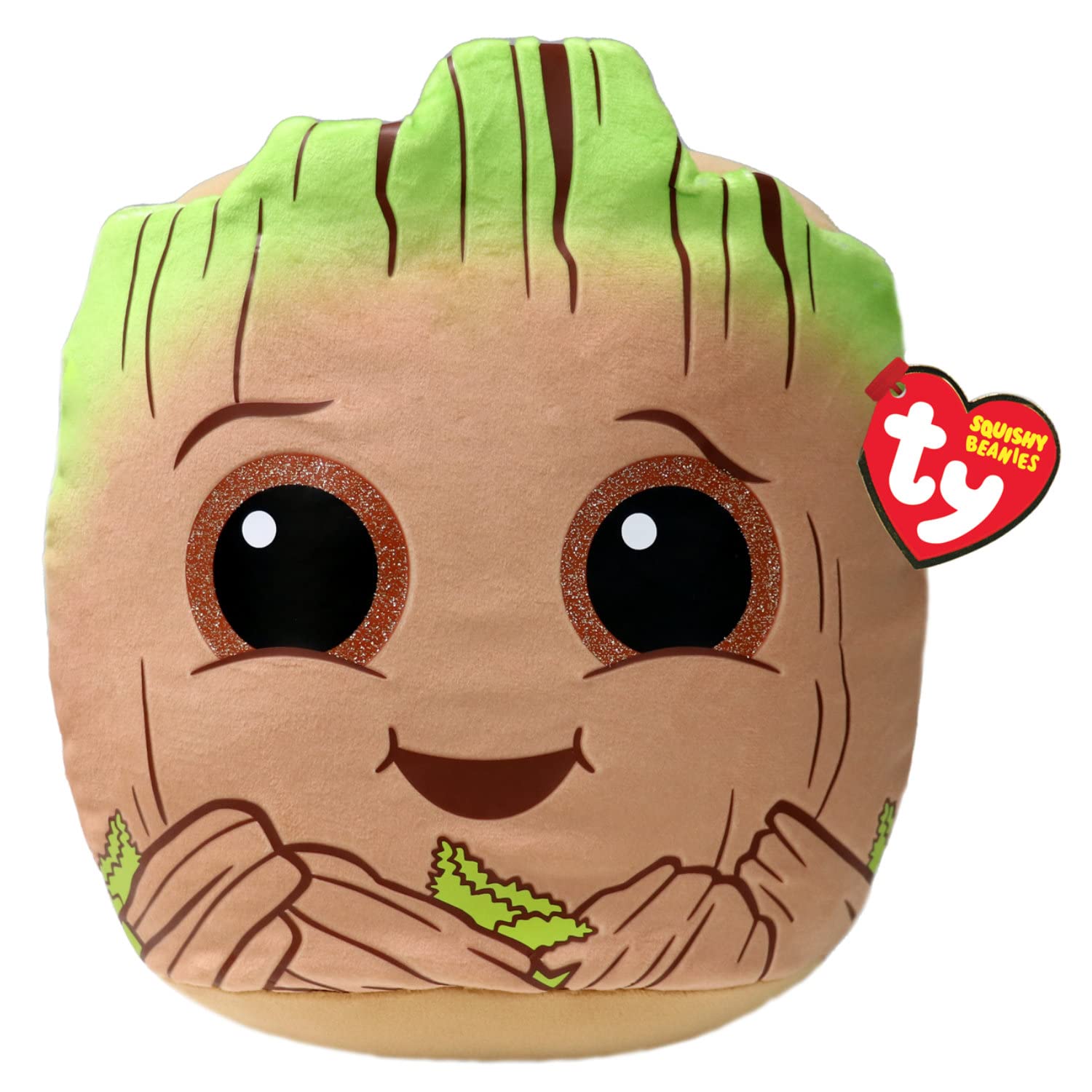 TY Marvel Avengers Groot Squish-A-Boo 10 Inches | Licensed Squishy Beanie Baby Soft Plush Marvel Toys | Collectible Cuddly Stuffed Teddy