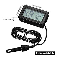 Weewooday Mini Digital Temperature Humidity Meters
