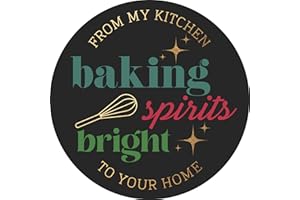 Mobiusea Creation Christmas Bakery Stickers | Christmas Bakery Decoration | 1.4 inch | Gold Foil | Inspirational Positive Word | Waterproof | 90-Pack for Christmas Cookies Bag, Christmas Bakery Box
