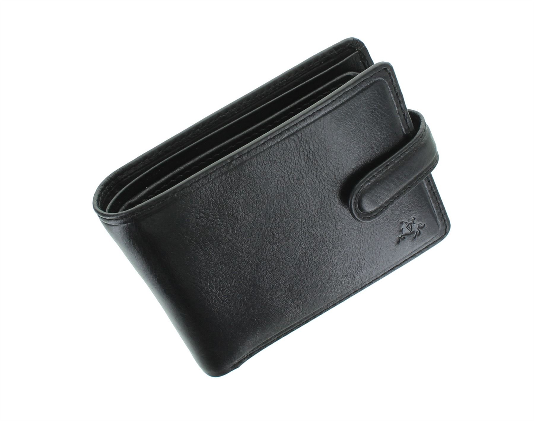 VISCONTI Tuscany Collection Riccardo Leather Wallet with RFID Protection TSC47 Black