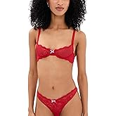 Fleur du Mal Women's Bianca Lace Balconette Bra