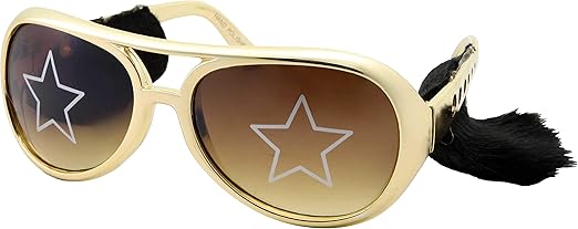 elvis glasses with sideburns