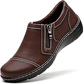 QAE Loafers for Women Comfort Women's Loafers & Slip-Ons Orthopedic Lightweight Business Casual Dressy Walking Work Flat Slip-On Shoes for Ladies