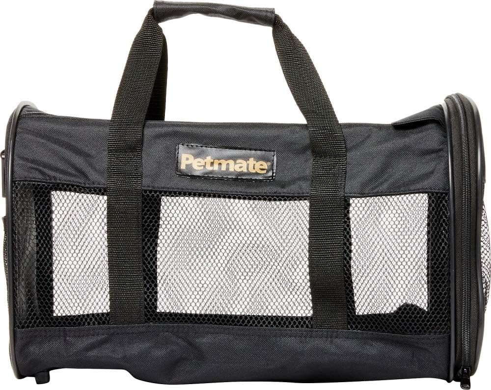 Petmate Soft-Sided Kennel Cab Small Pet Carrier Two Easy-Open Doors 3 Stylish Colors 2 Sizes : Soft Sided Pet Carriers : Pet Supplies