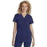 Healing Hands Scrub Top for Women with 3 Pockets and Easy Care, 2-Way Stretch Fabric 2278