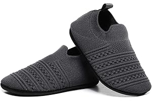 SLEVEL Comfort Toddler Slippers Lightweight Little Kids Indoor Non Slip Grip Around The House Home Shoes for Boys Girls