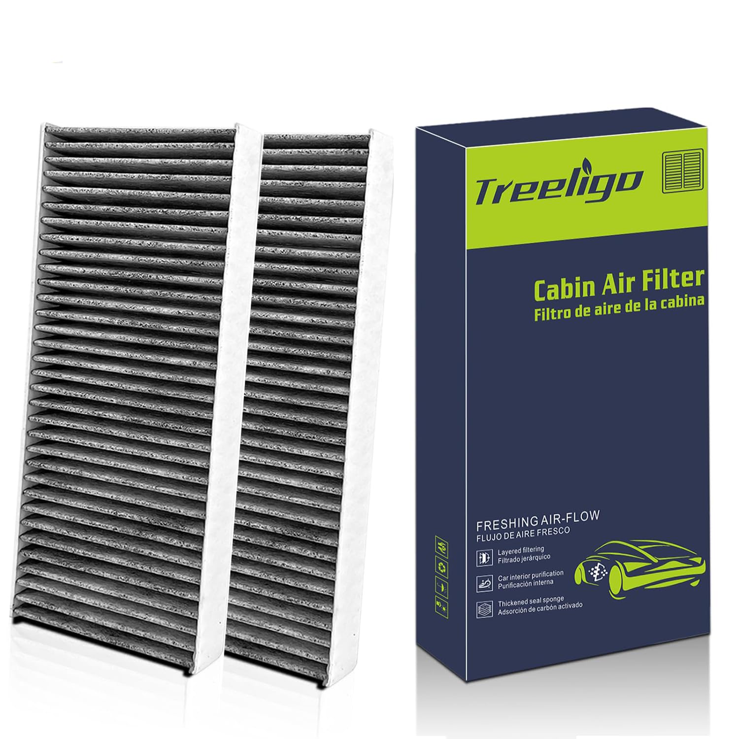Photo 1 of Treeligo CF10553 Cabin Air Filter Compatible with Frontier(2005-2021),Pathfinder (2005-2012),Xterra (2005-2015),NV1500 2500 3500,Equator