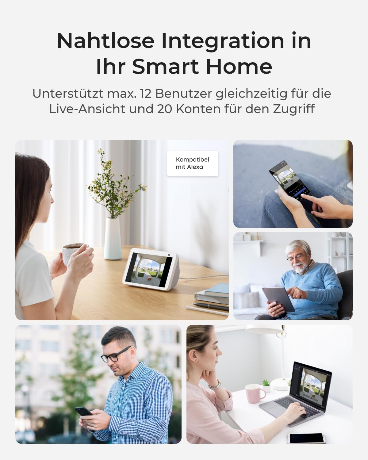 Reolink Video Doorbell, 2K Akku Türklingel mit Cam, 1:1 Kopf-bis-Fuß-Sicht 7
