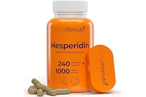 LONGLIFENUTRI Hesperidin 1000mg, 240 Capsules (4 Month Supply), Supports Cardiovascular Health, Blood Pressure & Circulation, Immune Support, Potent Antioxidant & Vascular Function Benefits, Made in USA