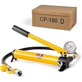 MMNZE Hydraulic Hand Pump CP-180/CP-700 High Pressure Portable Manual Hydraulic Pump Hydraulic Lifting Cylinder Jack Pump with Pressure Oil Gauge
