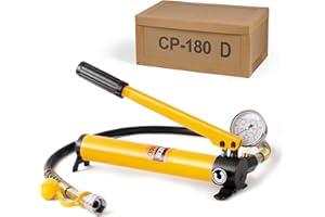 MMNZE Hydraulic Hand Pump CP-180/CP-700 High Pressure Portable Manual Hydraulic Pump Hydraulic Lifting Cylinder Jack Pump with Pressure Oil Gauge