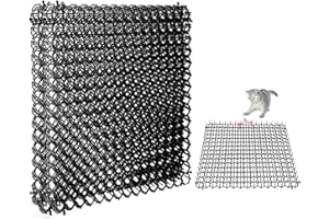 JEMLYD Cat Scat Mat, 17'' x 14'' Safe and Effective Cat Deterrent Mat 10 Pcs, Indoor Outdoor Pet Training Mat with for Furnit