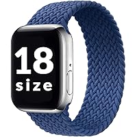 WAAILU Braided Solo Loop Compatible with Apple Watch Band 38mm 40mm 42mm 44mm,Stretchy Nylon Strap Compatible with…