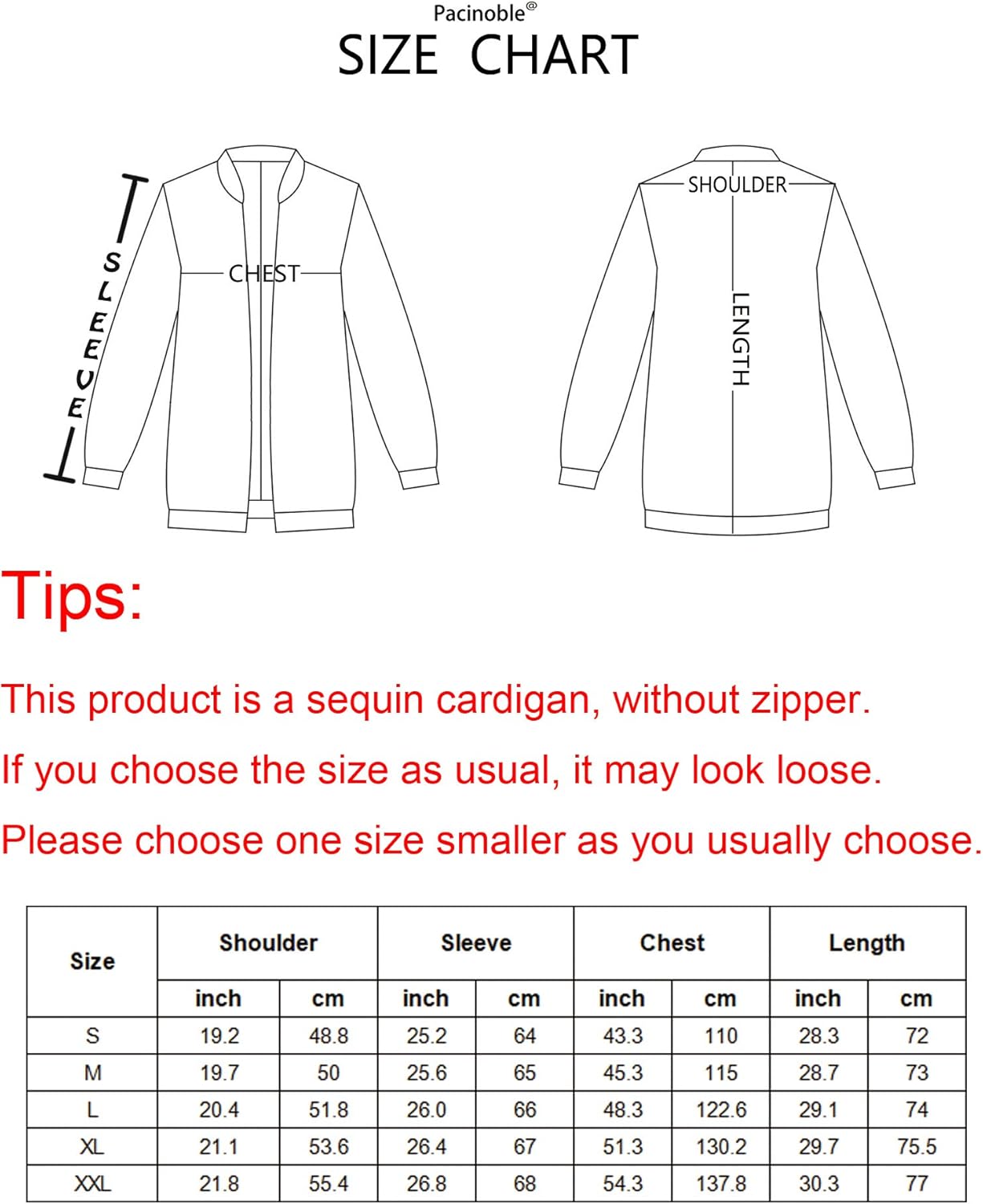 Pacinoble Mens Cardigan All Over Sparkle Sequin Open Front Long Sleeve Jacket with Ribbed Cuffs at  Men’s Clothing store