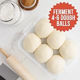 Chef Pomodoro Dough Proofing Box 14" x 11" x 3" 2-Pack Grey view 2