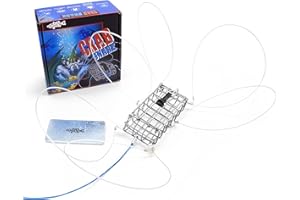 Fishernomics Handcrafted Lead-Free Castable Crab Traps for Fishing Pole, US Manufactured Premium Loops, Highly Durable Crab Traps for Crabbing Blue, Dungeness, Red & Rock Crabs (Classic)