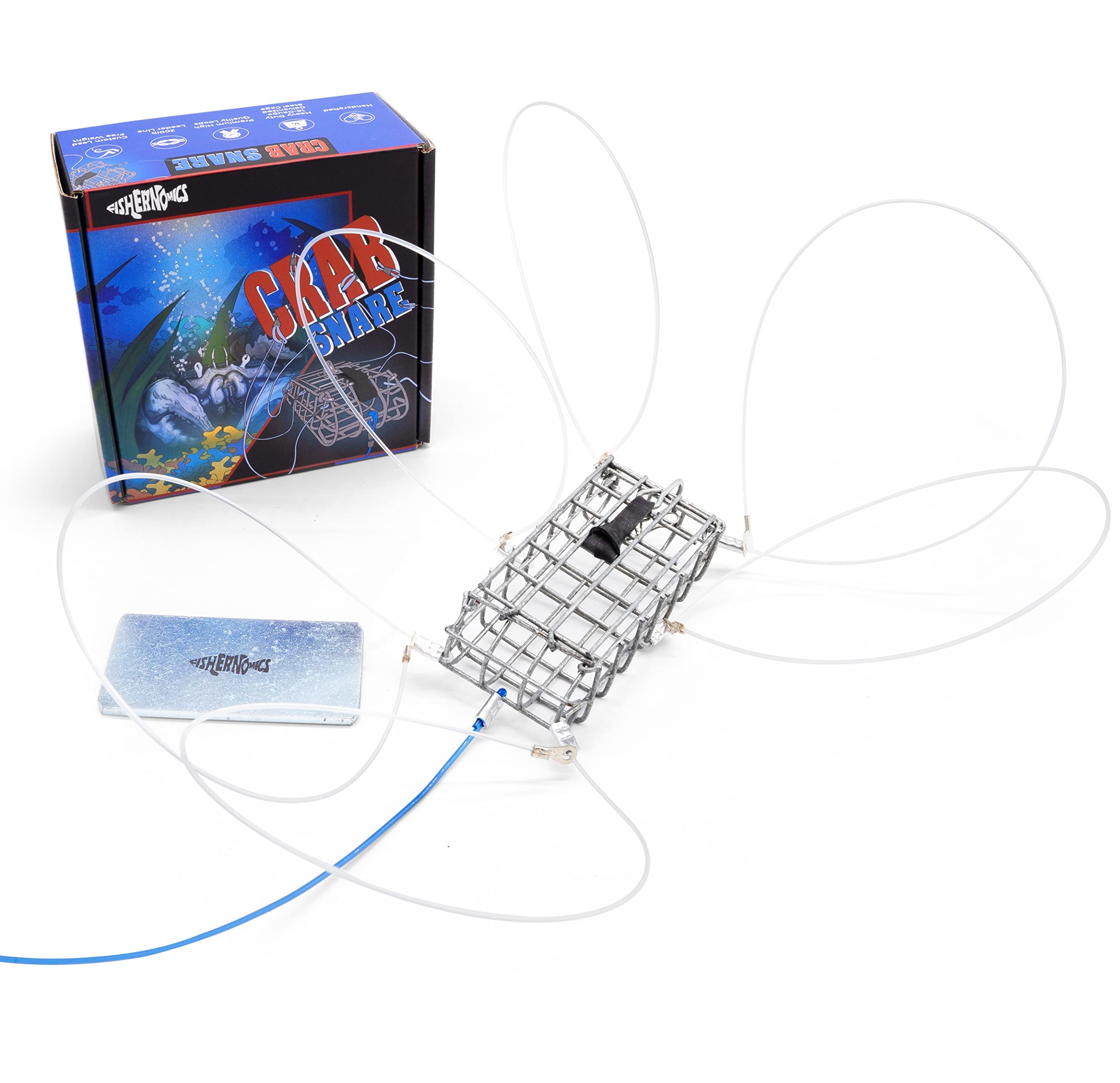 Fishernomics Heavy-Duty Crab Snares with Premium Loops and Lead-Free Weights for Fishing Rods