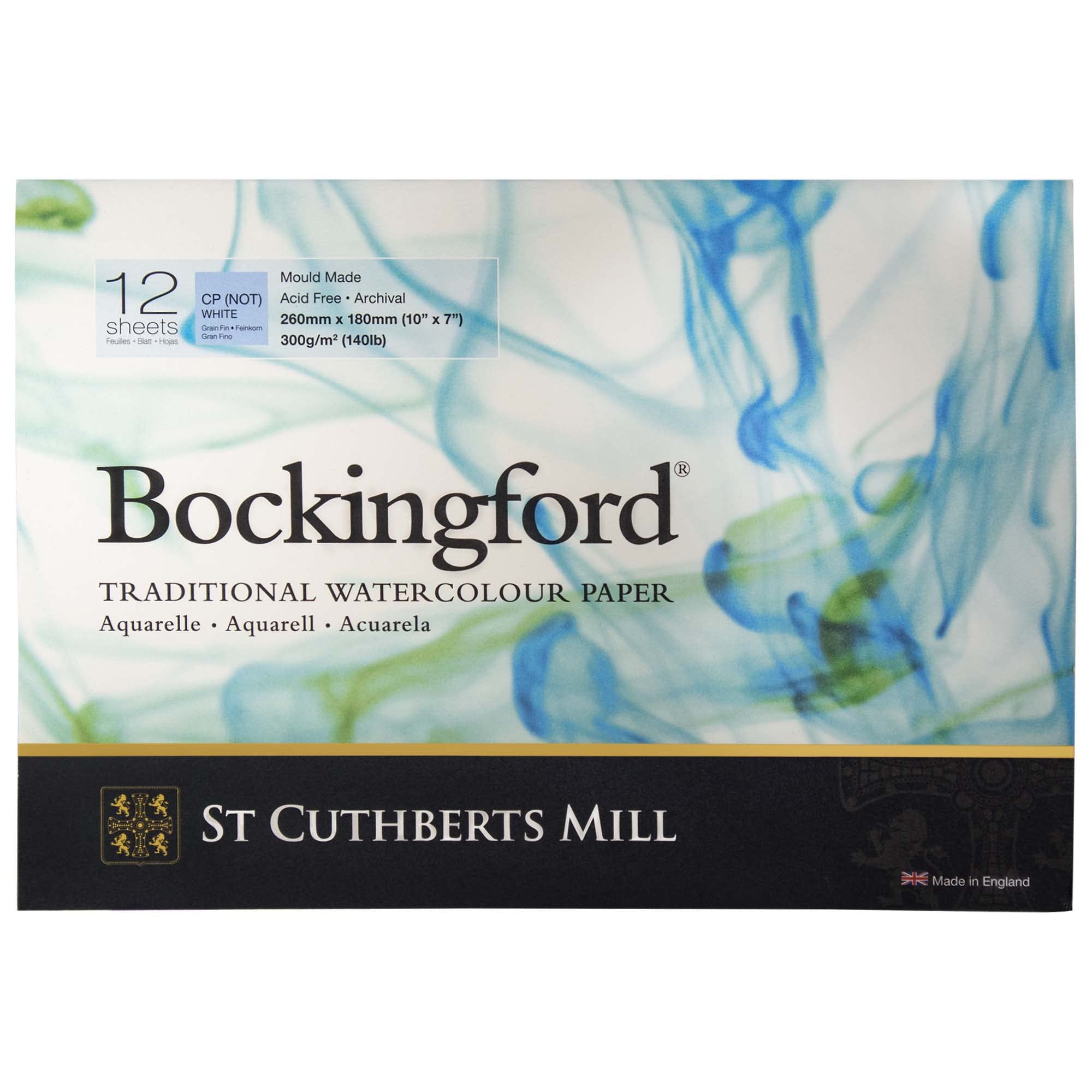 Bockingford 300gsm Glued Top Block (260 x 180mm)