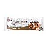 Quest Nutrition Protein Bar, Chocolate Chip Cookie Dough, 21g Protein, 4g Net Carbs, 200 Cals, High Protein Bars, Low Carb Bars, Gluten Free, Soy Free, 2.1 oz Bar, 12 Count