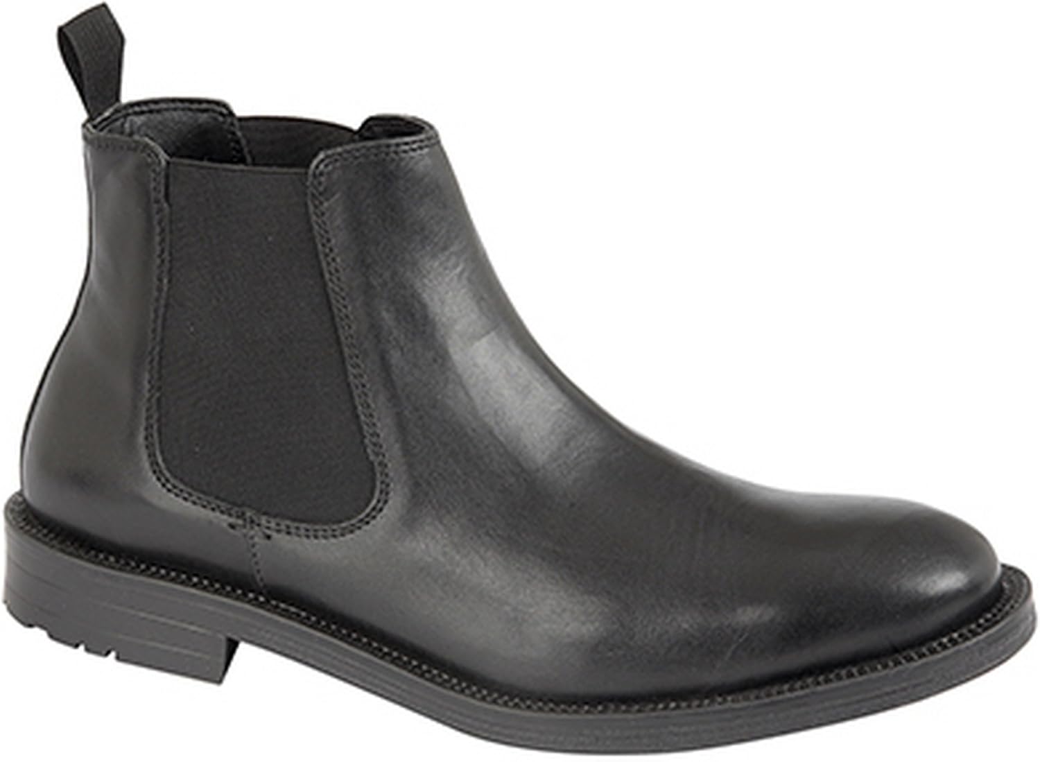 mens black leather dealer boots