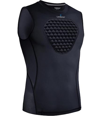 Rib Protection For Rugby Compression Sports Shirt Youth Padded Compression Shirt - Football ...