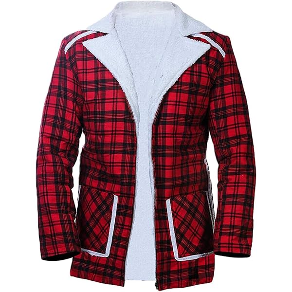 Alamodetrend Red Checkered Flannel Jacket for Men & Women – Faux