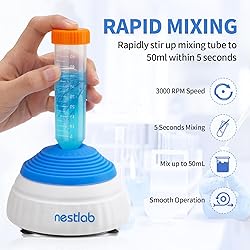 nestlab Mini Vortex Mixer, 3000RPM Lab Mixing