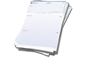 EXPRESSCHECKPRINTING Computer Checks Compatible W/QB Check On Top [500 Sheets]