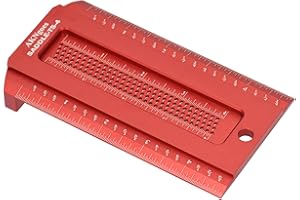 AKNgoes Woodworking Scriber Saddle T-Square Ruler 4in, T-Square for Carpenter Work, Layout and Measuring Tools