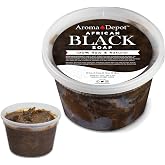 African Black Soap Paste 16 oz 100% Natural Raw soap for Acne, Eczema, Psoriasis, and Dry Skin Scar Removal Face And Body Wash. Handmade imported from Ghana