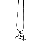 Siskiyou Gifts MLB womens Necklace Chain with State Shape Charm