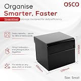 Osco Small Black Hi-Gloss Index Box with A to Z Dividers and 100 Cards view 3