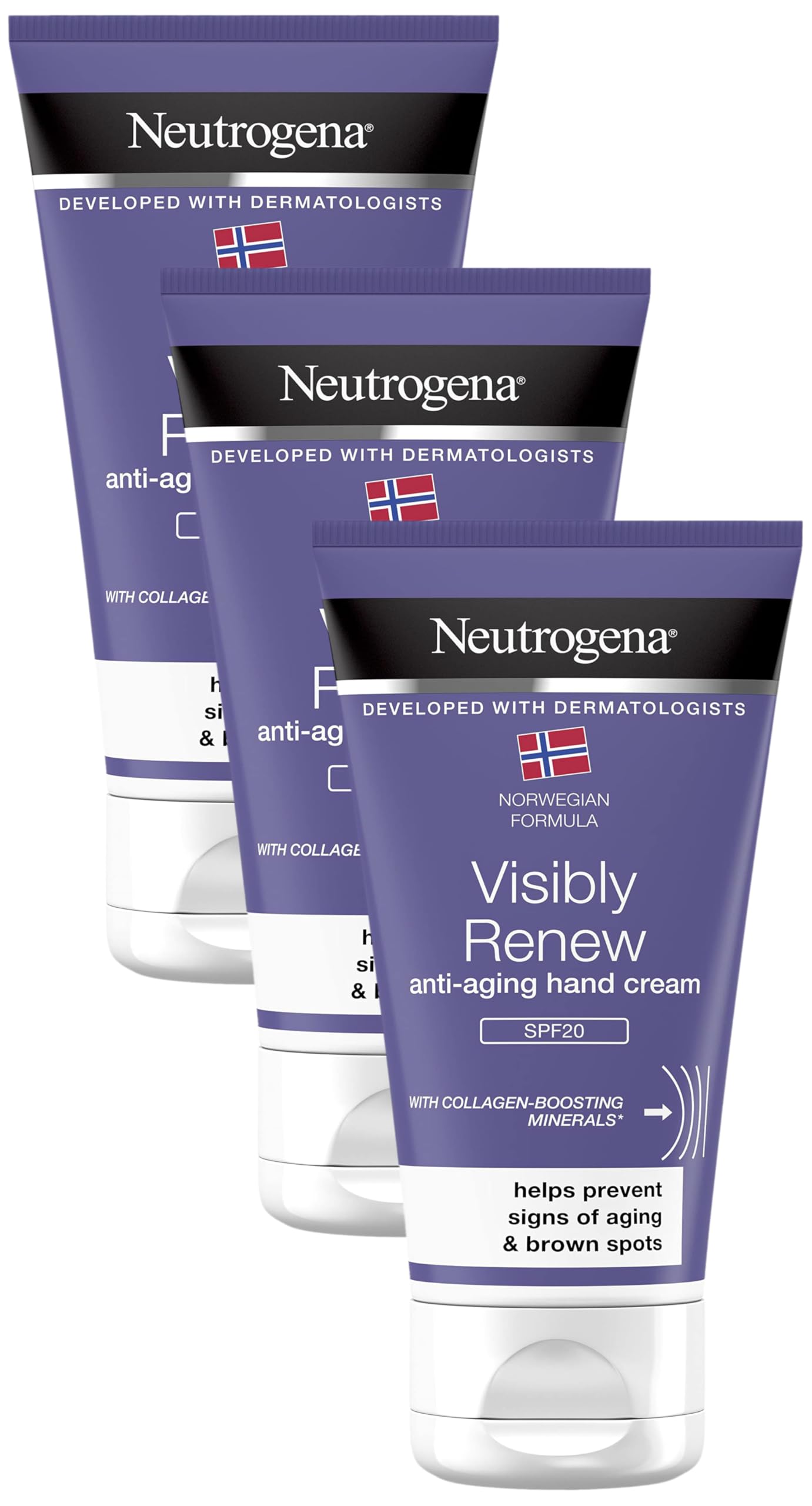 NEUTROGENA Norwegian Formula Anti-Age Hand Cream SPF20 75ml (Pack of 3)