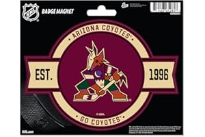 Rico Industries NHL Hockey Arizona Coyotes Standard Badge Magnet - for Car, Fridge