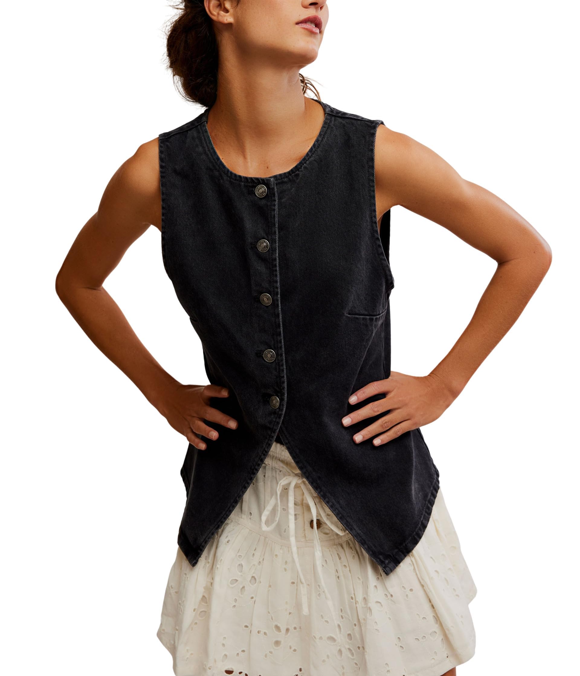 Photo 1 of Free People Women's Aimee Vest, Black