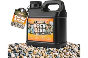 BONFIX Super-Stick 30OZ Rock Glue - Permanent Landscape Adhesive | Bonds Gravel, Stones & Mulch | Weatherproof for Yards, Pathways & Outdoor Projects