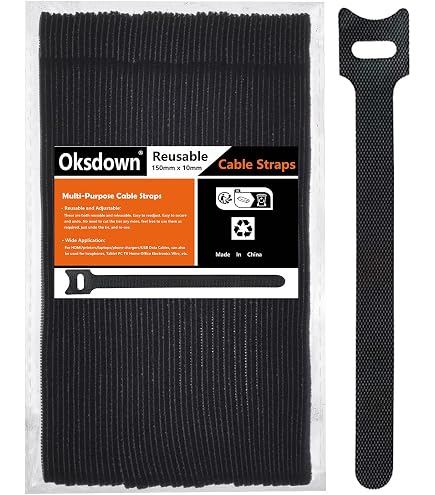 Panduit Klettband-Rolle – 75 Fuß (ca. 23 M) Schwarz, Wiederverwendbar