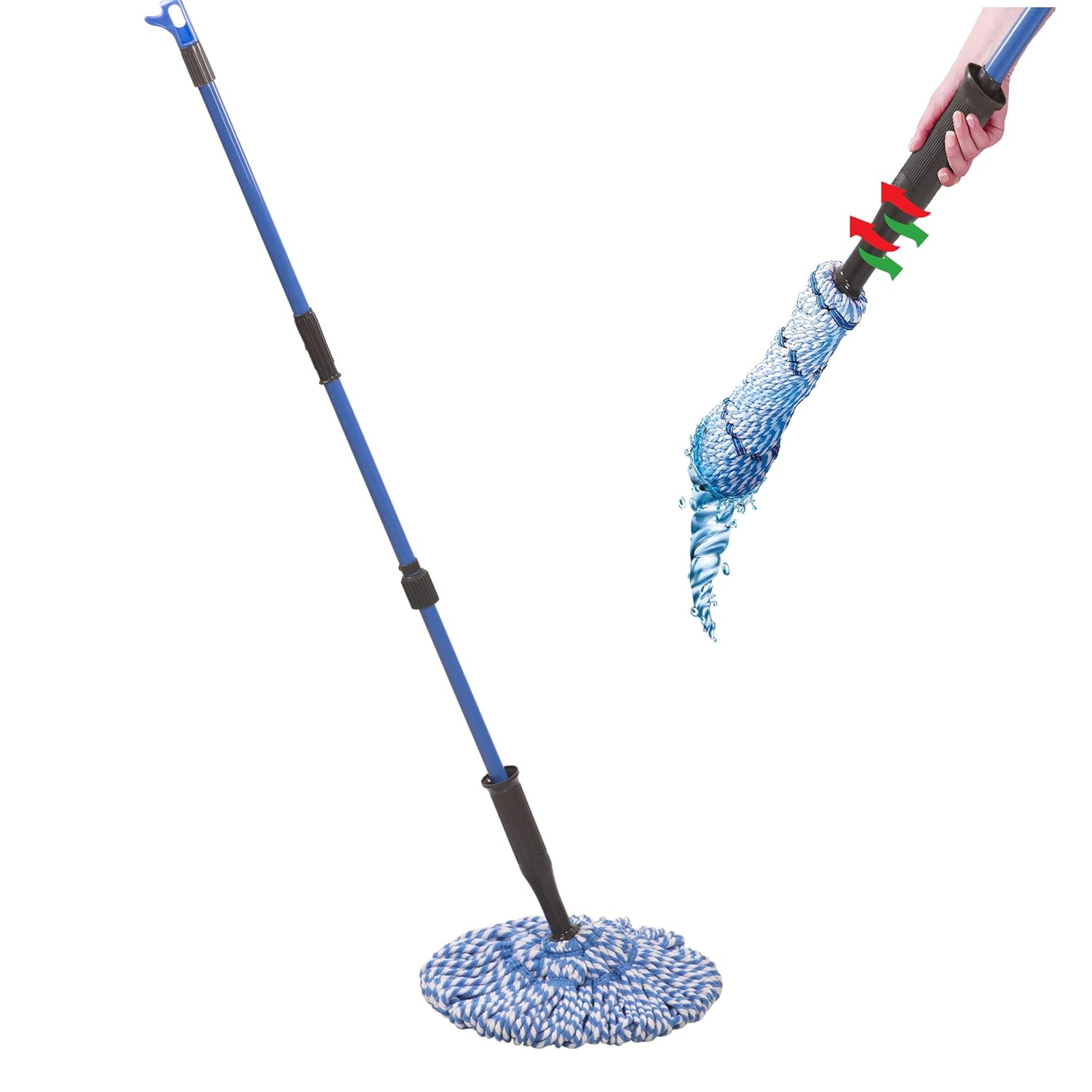 GALA Microfiber Twist Mop Modular, Blue and Grey Amazon.in Home