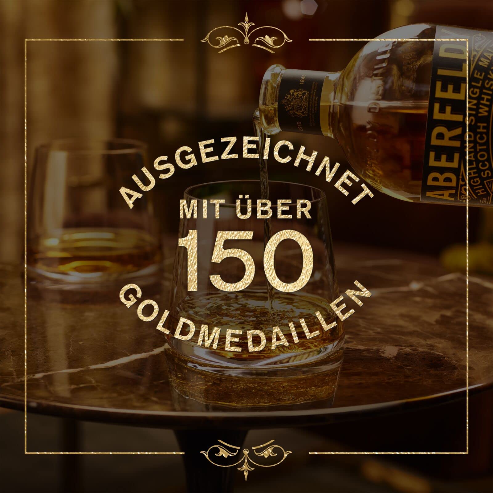 Aberfeldy 12 Jahre Highland Scotch Single Malt Whisky, 40% Vol., 700 ml, inkl. Golden Ticket, in edler Geschenkbox. Eichenfass gereift mit Noten von Honig, Früchten, Gewürzen & einem Hauch Rauch 6