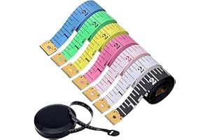 YOLISTAR BoAn Tape Measure,8 PCS Measuring Tape for Body Fabric Sewing Tailor Cloth,Retractable Soft Sewing Tape Measures,Double Scales Rulers,60-Inch