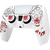Tiger Head Controller Skin Cover Compatible with PS5/Playstation 5 Controller, RALAN Protector Case Customised Thumb Grip