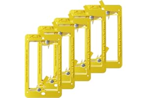 VCE Single Gang Low Voltage Mounting Bracket Wall Plate for Telephone Wires, Network Cables, HDMI, Coaxial, Speaker Cables, Y