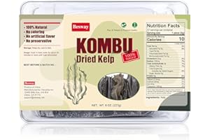 Besway Kombu Seaweed 8 oz, Dried Kelp Seaweed Elevate Your Cooking with Natural Flavor Booster