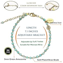 Morchic Green Amazonite Natural Gemstone Adjustable